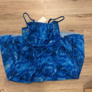 Stylish Blue Women's Maxi Dress